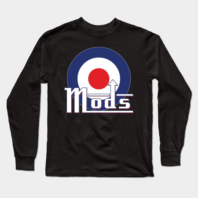 MODs Roundel Long Sleeve T-Shirt by Surfer Dave Designs